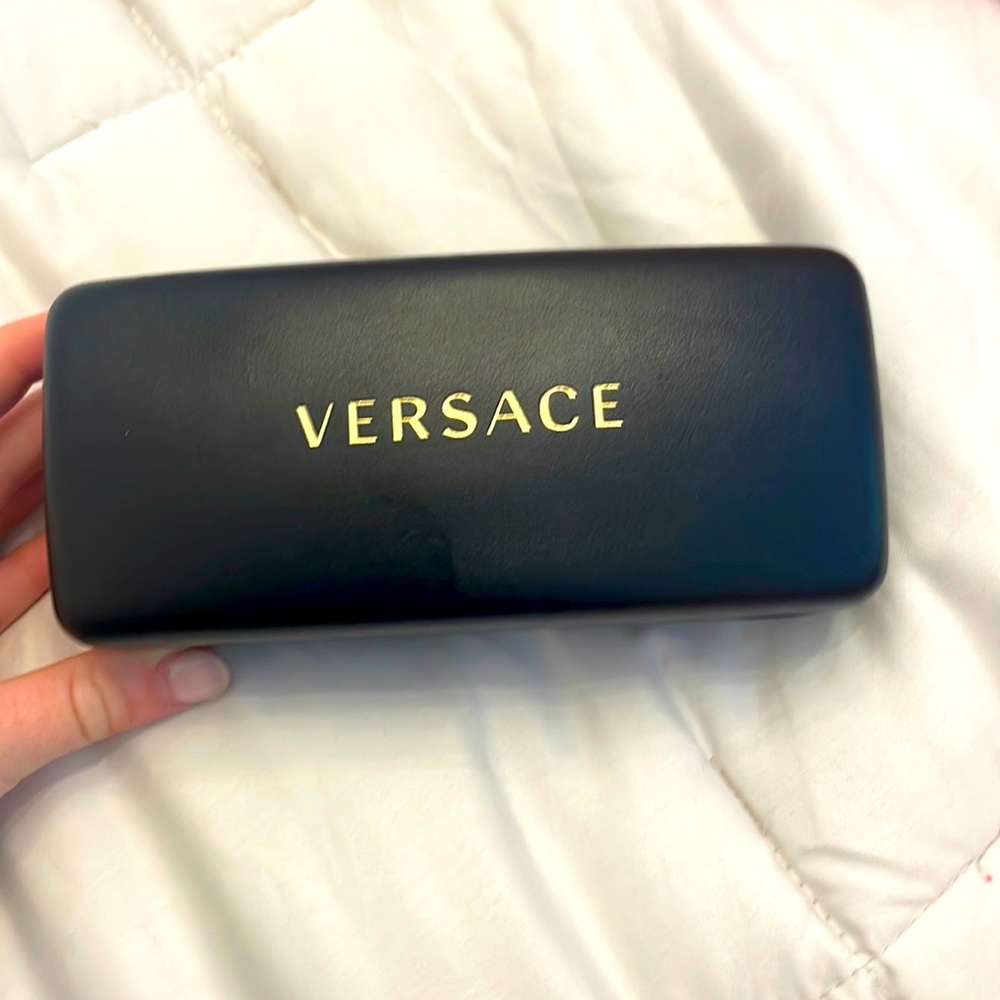 Versace sunglasses box and card